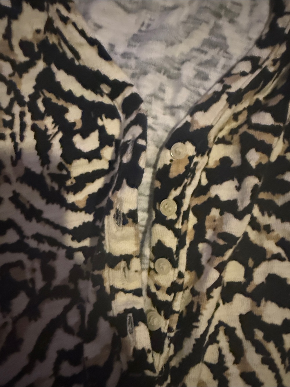 Lou & Grey Sleeveless Animal Print Drawstring Romper Dress - Black & Cream - Picture 7 of 9